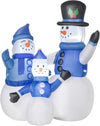 4ft Inflatable Christmas Snowmen Family Xmas LED Outdoor Indoor Holiday Decorations Yard