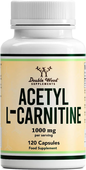 DW Acetyl L-Carnitine Capsules | 120 High Strength L Carnitine Supplements - 1000mg per Serving | Non-GMO & Gluten Free | Manufactured in The UK