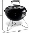 Smokey Joe Original Charcoal Grill, Ø 37cm Grill Area, Portable BBQ Grill, Porcelain-Enamelled Lid & Bowl - Black (1111004)