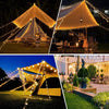 15M/49ft 120 LED Fairy Lights Plug in Powered, 8 Modes Christmas Lights Outdoor/Indoor, Garden Lights for Patio, Gazebo, Bedroom, Party Decorations (Warm White, 120LED)