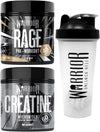 Bundle  Rage Pre-Workout 392g + Creatine Monohydrate Powder 300g + Shaker 600ml - Improve Physical Performance and Recovery (Krazy Cola)