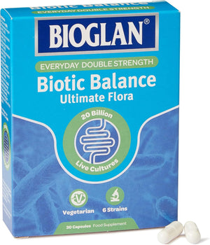 Biotic Balance Ultimate Flora | 20 Billion | CFU | 6 Strains | Live Bacteria | 30 Capsules