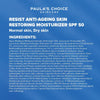 RESIST Anti Aging Skin Restoring Moisturiser SPF 50 - Hydrates Dry Skin - Protects from Sun Damage - Reduces Brown Spots - with Shea Butter & Niacinamide - Normal to Dry Skin - 60 ml