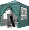 Pop Up Gazebo, Pop Up Tent with Weights, Fully Waterproof, All Weather Gazebo ideal for Outdoor Party Camping (2x2m,Green)