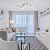 LED Ceiling Light Rotatable, 6 Way LED Ceiling Spotlight, Matt Nickel & Swivelling Design, Including 6 X 4W GU10 LED Bulbs (450LM, Cool White 6000K),for Kitchen, Living Room, Bedroom