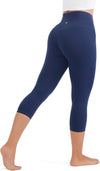 Women's Seamless Gym Leggings - Tummy Control, High Waisted Compression Yoga Pants Sports Leggings - 25/28 Inches