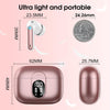 Wireless Earbuds, Wireless Headphones Bluetooth 5.3 Headphones In Ear with 4 ENC Noise Cancelling Mic, New 40H Bluetooth Earphones Mini Deep Bass Stereo Ear Buds, IP7 Waterproof, LED Display