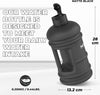 XL Jug 2.2 Litre Water Bottle - BPA Free with Handle and Flip Cap for Daily Use - Hydration Bottle for Active Lifestyles - Reliable Water Bottle for Gym, Travel, and Outdoor Use (Matte Black)