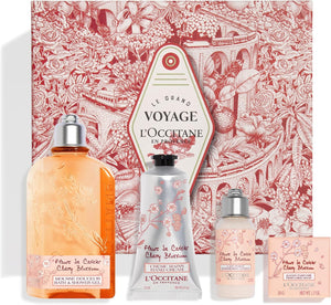 L'OCCITANE Soft & Delicate Cherry Blossom Collection | Sweet & Floral Scented | Vegan & 96% Readily Biodegradable | Premium & Clean Beauty Bath & Body Gift Set for All Skin Types