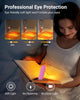 Book Reading Light, Amber Clip On LED with 2 Adjustable Brightness for Eye Protection, Rechargeable USB, Christmas Gifts for Bookworms, Kids(Pink)