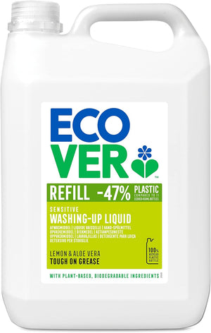 Washing Up Liquid Refill, Lemon & Aloe Vera, 5L