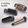 Corded Electric Air Styler 1000W, Hair dryer brush, Shape, volume, curl, smooth, dry and style ,1000 watts , Copper, Grey