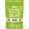 Organic Vegan Protein Powder Blend, Naked Natural - Unsweetened, Low Carb, 3 Plant Based Vegan Protein Powder with 24g of Complete Protein, Gluten and GMO Free, 1kg | UK