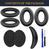 Ear Pads Cushions + Headband + Silicone Earpads Cover Protector, Replacement Kit for Bose QuietComfort 15(QC15)/QuietComfort 2(QC 2) Over-Ear Headphones - Black