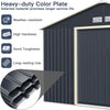 " Outdoor Metal Storage Shed - Spacious, Secure, and Weatherproof Garden Hut with Double Sliding Doors and Vents (11 X 8FT)"