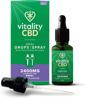 Drops, Spray in MCT Oil 2400 mg, Berry, 30 ml, NO THC