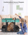 Foldable Pet Playpen,Cat Dog Playpen,Portable Dog Cage soft Portable Exercise Kennel Tent,Puppy Pen Indoors/Outdoors Pet Tent Fence(S(70 * 55 * 45cm))