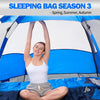 Sleeping Bags for Adults 3 Season Backpacking Lightweight Waterproof Cold Weather Sleeping Bag for Kids Warm Camping Hiking Outdoor Travel Hunting with Compression Bags
