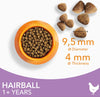 Hairball Complete Dry Cat Food for Adult and Senior Cats with Chicken 800 g