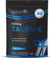 Taurine Supplement 1500mg - 180 High Strength Taurine Tablets - Vegan Amino Acids Taurine Nutritional Supplements - Powder Alternative - Sports Supplement for Men & Women - Made in The UK -