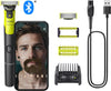 OneBlade 360 Connected Face + Body, Hybrid Electric Beard Trimmer, Shaver and Body Groomer. Incl. 1x 360 Blade, 1x Original Blade (8 Month Supply), 5-in-1 Comb, 1 x Body Kit, Model QP4631/30