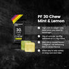 Precision Fuel 30 Energy Chews - High Carb, Lightweight Snack for Endurance Sports, 30g Carbs per Serving, Ideal for Running & Cycling, No Artificial Ingredients - Mint & Lemon Flavour 15 x 34g Chews