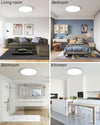 36W 42CM LED Ceiling Light, Large Bathroom Lights Ceiling 3000K/4500K/6000K,3 Color Temperature Flush Ceiling Light,Round Ultra Thin Ceiling Light for Living Room,Office,Bedroom,Bathroom,Kitchen
