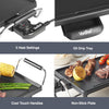 Large Teppanyaki Grill - 2000W Electric, Multipurpose, Easy Clean BBQ Table Top Grill with Adjustable Temperature Control, Oil Drip Tray & 8 Spatulas- for Meat, Vegetables & Fish - 46x26x10cm