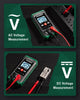 TM-510 Digital Multimeter, 4000 Counts, Smart measurement, Auto-Ranging Voltage Tester; Voltmeter with Non-Contact Voltage Function, Measures AC/DC Voltage, Resistance, Continuity – Green