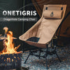 Dragonhide Oversized Camping Chair with Pillow Design, Comfortable Widened Seat Folding, 275 lbs Capacity