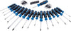 44 Piece Precision Screwdriver Hex Key and Bit Set | Soft Grip Drivers Hand Tools | DIY and Professional Kit | Tool Stand | Magnetic Tips | 81294