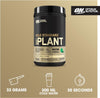 Gold Standard 100% Plant Based Protein Powder for Men and Women, Vegan Protein Shake Powder, Post Workout, or anytime throughout the day, Vanilla Flavour, 21 Servings, 684g