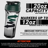 2.0 Vortex Blender Shaker Bottle Upto 828 ml | No Blending Ball or Whisk | USA Made | Portable Pre Workout Whey Protein Drink Shaker Cup | Mixes Cocktails Smoothies Shakes | Top Rack Safe