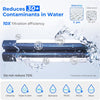 Compact Instant Electric Water Filter Jug for Fridge with 3-Months Filter, Countertop Water Filter System, Reduces Chlorine, Lead, Mercury, Reduce PFAS, PFOA/PFOS, 757 Litres,Blue