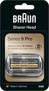 Series 9 Electric Shaver Replacement Head, Easily Attach Your New Shaver Head, Also Compatible with Series 9 Pro Electric Razors, 94M, Silver