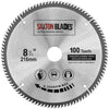 Saxton TCT Circular Fine Cutting Wood Saw Blade 216mm x 30mm Bore x 100T Compatible with Bosch Makita Dewalt