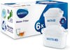 S1326 MAXTRA+ water filter cartridges, compatible with all jugs for chlorine and limescale reduction, 6 pack