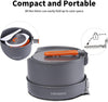 Feast 4 Camping Cookware Set | Outdoor Cooking kit with Pot Kettle Pan Bowls and Spatula | Kitchen Utensils for 4 to 5 People Backpacking Trekking Hiking Fishing Picnic