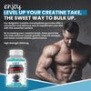 Creatine Monohydrate Gummies 5000mg - Workout Gym Supplement - 60 Creatine Gummies