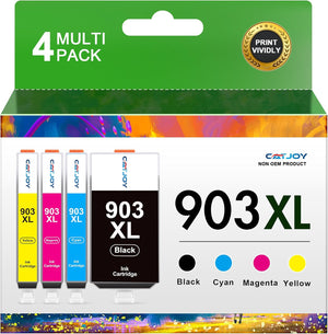 903XL Ink Cartridges Replacement for HP 903 Ink HP 903XL Ink Cartridges Multipack for HP Officejet Pro 6950 6960 Officejet Pro 6970 6960 Printer (903XL Ink,4P)