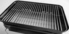 Go-Anywhere Charcoal Grill, 42 x 26cm Grill Area, Lightweight Portable BBQ Grill, Table Camping Grill with Porcelain-Enamelled Bowl & Lid, Folding Legs - Black (1131004)