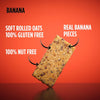 Nut Free Oat Flapjack - Healthy Snack & Energy Bars - Running, Gym, Cycling Energy - Made in The UK - Banana Pack of 20