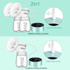 Breast Pump, Electric Breastfeeding Pump 3 Modes 10 Levels Dual Rechargeable Nursing Double Breast Milk Pump Massage with Touchscreen LED BPA Free