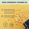 - High Strength - Vitamin D3 2000iu - Immune System Support - Bone & Muscle Support - Vegetarian Friendly - 120 Capsules