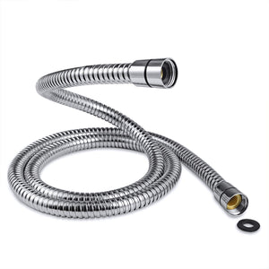 Shower Hose 1.25m | Flexible Stainless Steel Replacement Shower Hose Pipe with 2 Washers Leakproof & Anti-Kink | Universal Fit