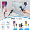 Dual Wireless Lavalier Microphone for Camera/iPhone/Android Phone/Laptop/Computer, Professional Plug-Play Lapel Microphone for Video Recording, Interview, Vlogging