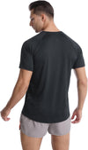 3 Pack Men's Dry Fit T Shirt Moisture Wicking Athletic Tees Exercise Fitness Activewear Short Sleeves Gym Workout Top