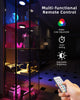 Rechargeable RGB Puck Lights with Remote Control, Black 1600mAh Battery Stick On Lights for Under Cupboard Touch Light LED Coloured Kitchen Cabinet Lights Magnetic USB Spot Lights for Display Shelf