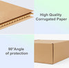 50 Pack 6x4x3 Inch Small Cardboard Boxes for Posting (15.3x10.2x7.6cm), Brown Shipping Box for Mailing, Corrugated Packaging Boxes for Small Business