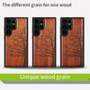 Wood Case for Galaxy S24 Ultra Case 2024 [Natural Wood & Black Soft TPU] Shockproof Protective Cover Unique Wooden Case Compatible with Samsung S24 Ultra (Eternal Tree-Red Wood)